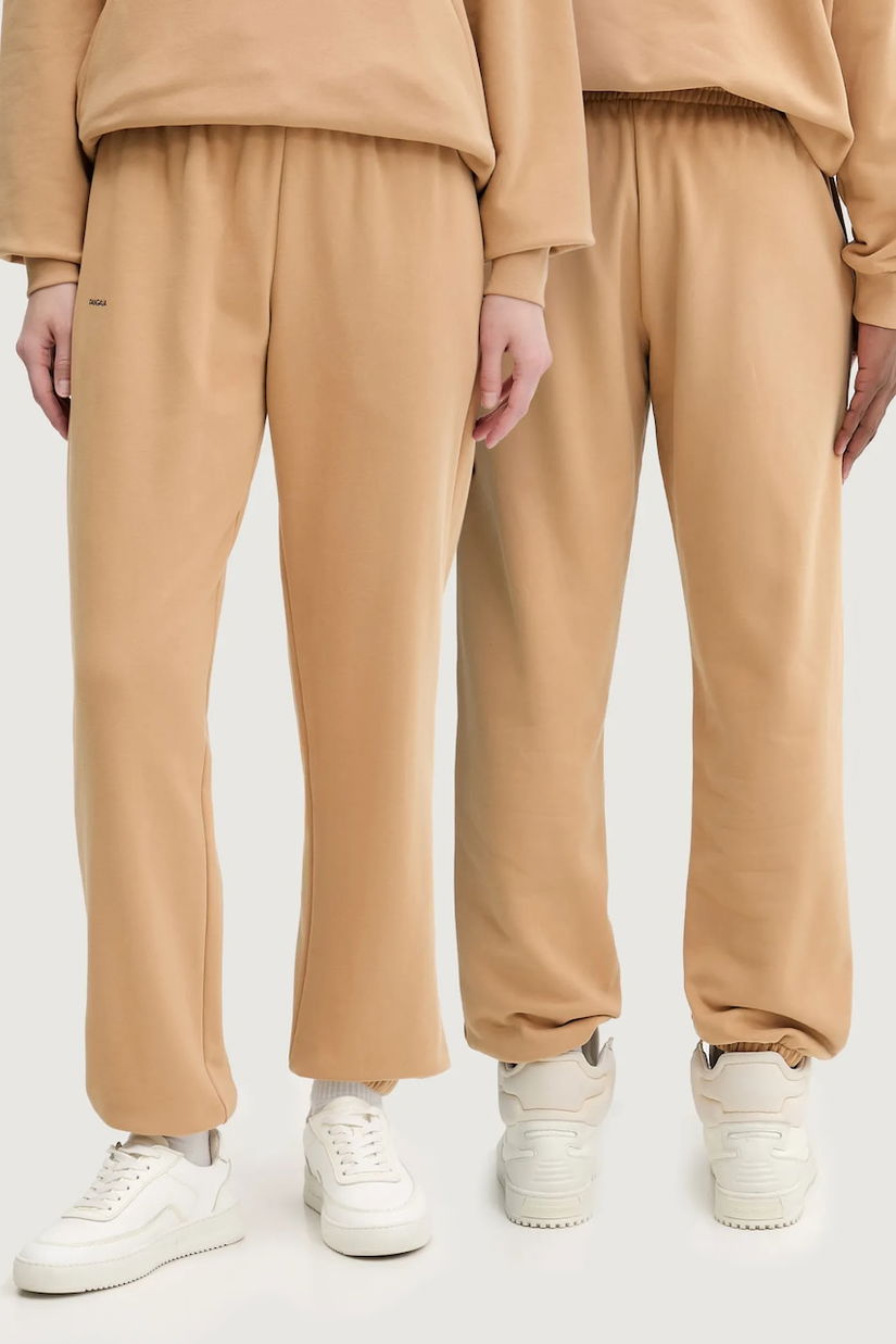 Pangaia pantaloni de trening din bumbac culoarea negru, uni, 10000295