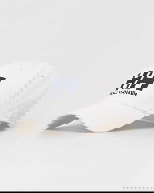 Helly Hansen șapcă de baseball din bumbac HH Ball Cap 67434 001 culoarea bej, cu imprimeu 67434