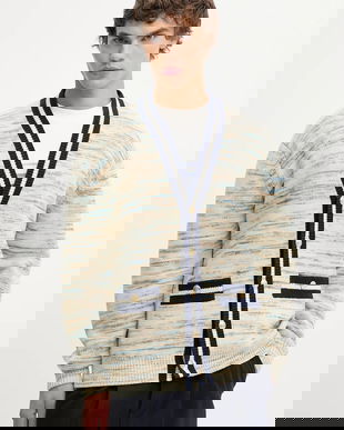 Drôle de Monsieur cardigan din lână Le Cardigan MoulinE culoarea bej, I.CA161.WO018