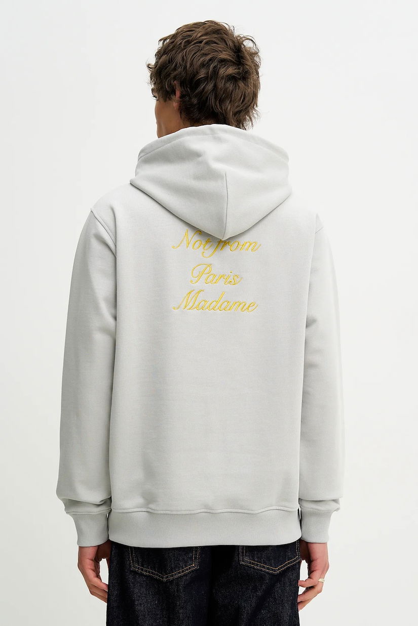 Drôle de Monsieur hanorac de bumbac Le Hoodie Slogan Calligraphy
