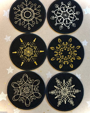 Set coaster cu motive de Craciun