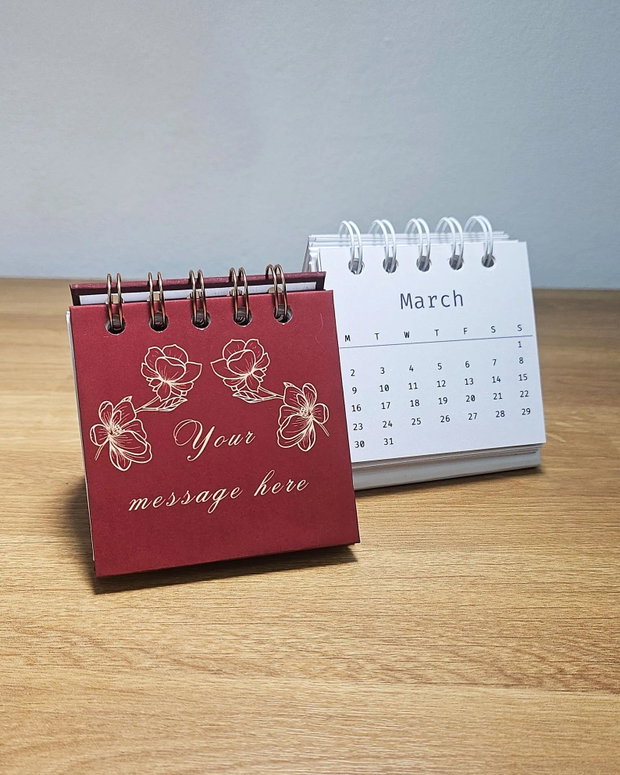 Calendar birou personalizat cu poza
