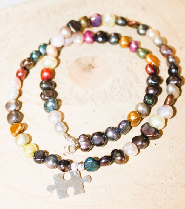 Colier din perle de cultura si accesorii din argint 925