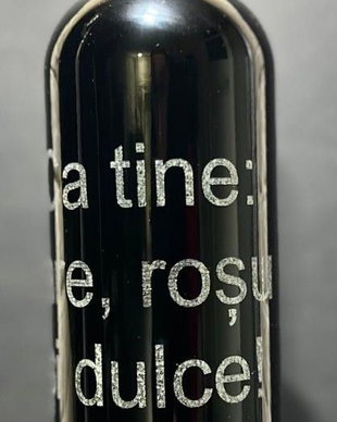 Sticlă de vin personalizată