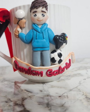 Cana personalizata pentru copii Kendama PlayStation Fotbal