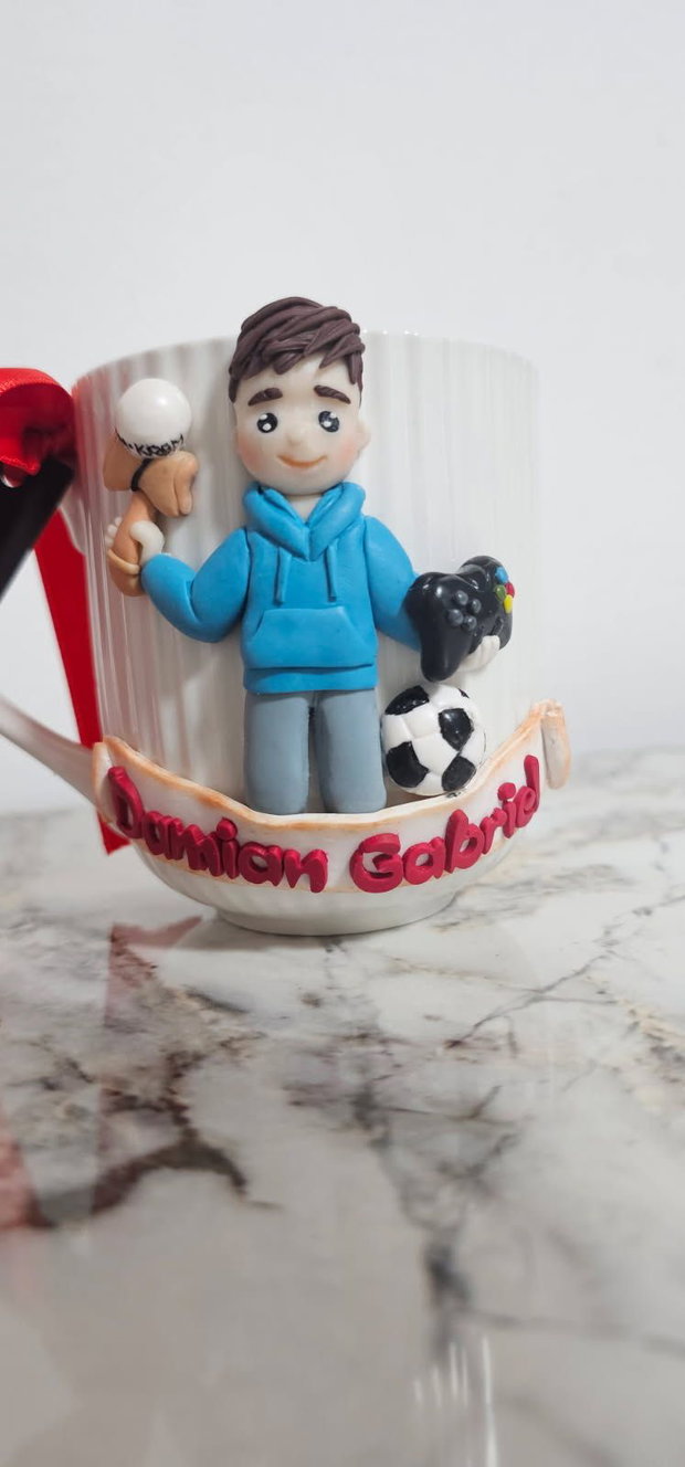 Cana personalizata pentru copii Kendama PlayStation Fotbal