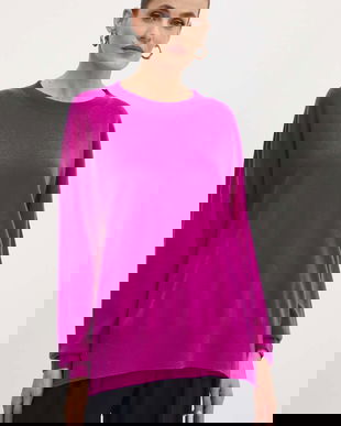 Liviana Conti pulover de casmir culoarea violet, light, F4WC59