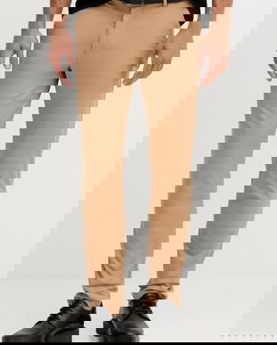 BOSS pantaloni P-Kaiton1-Zip culoarea verde, cu fason chinos, 50543945