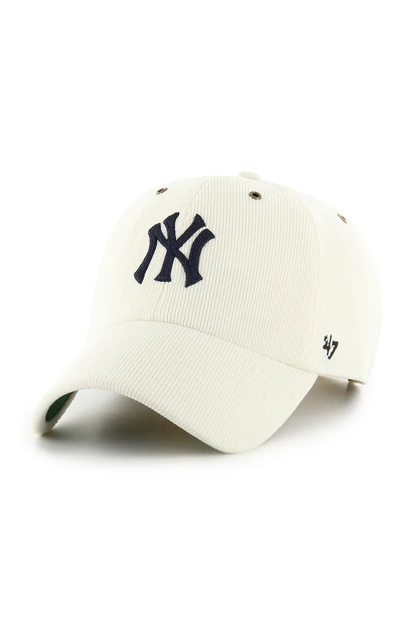 47 brand șapcă MLB New York Yankees culoarea gri, cu imprimeu, B-TCDCU17IWS-SS