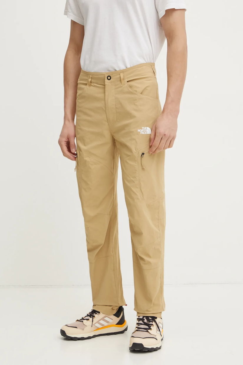 The North Face pantaloni de exterior Exploration culoarea verde, NF0A8BR3LK51