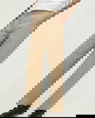 Dickies pantaloni bărbați, culoarea verde, drept DK0A4XK3KHK1-KHAKI