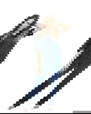 Pijama dama din matase naturala 100 %, de dud, 19 momme 6 A calitate, marime L