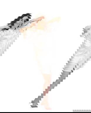 Camasa de noapte din matase naturala 100%, de dud 19 momme 6 A calitate, marime S