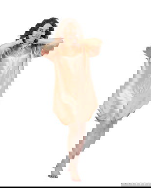 Camasa de noapte din matase naturala 100 %, de dud 19 momme 6 A calitate, marime S