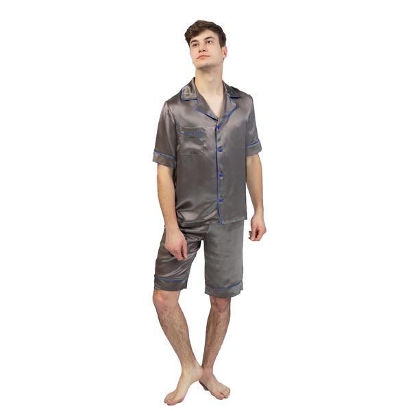 Pijamale scurte bărbați, din matase naturala 100 %, de dud 19 momme 6 A calitate, marime S