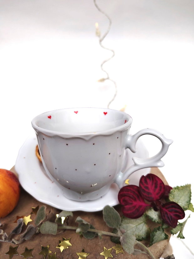 Purple Ocean of Joy - Artă în Ceai și cafea - Nature and Colors Collection