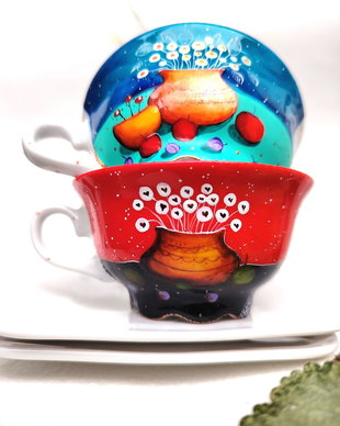 "Colorful Time" - Artă în Ceai și cafea - Nature and Colors Collection