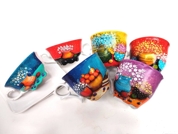 Set "Daydream" Cești cu Farfurioară "Artă în Ceai Collection"