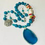 SET ~ANOTHER FROZEN LAKE~ jad,agate,coral,perle,inox