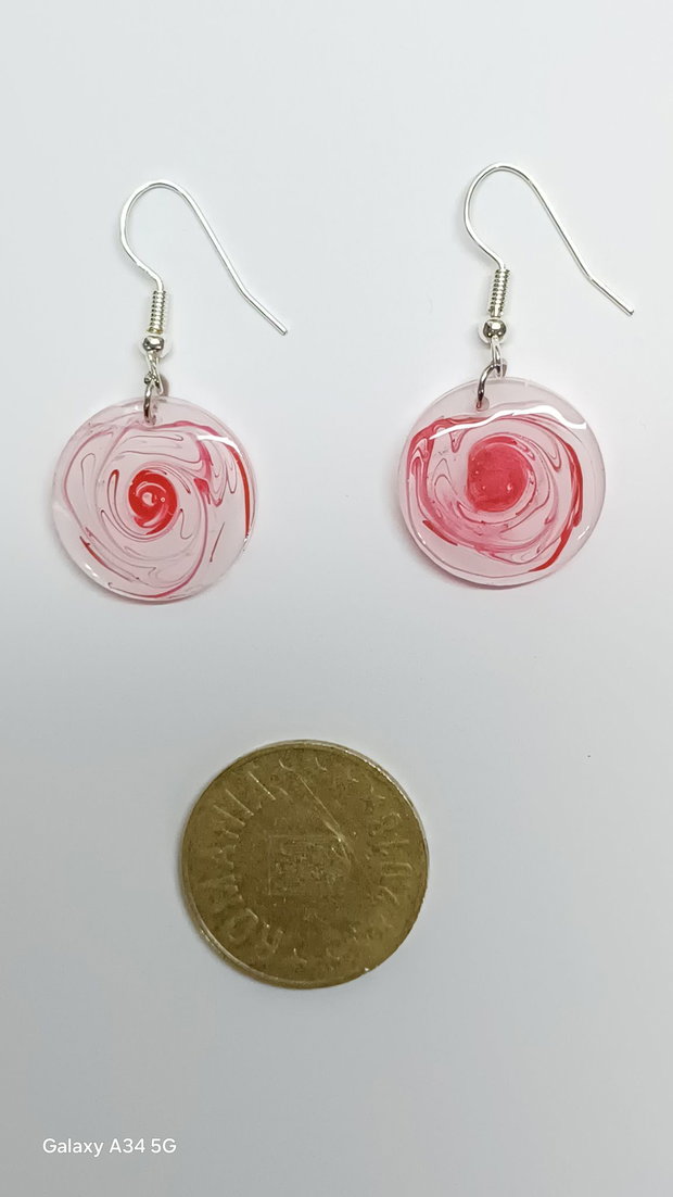Cercei handmade rosii