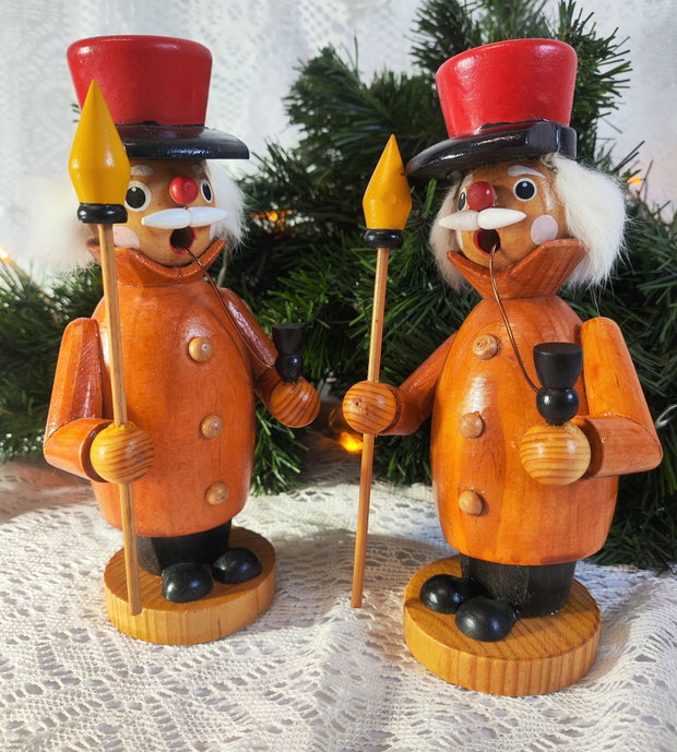 Set de 2 figurine vintage- Räuchermännchen