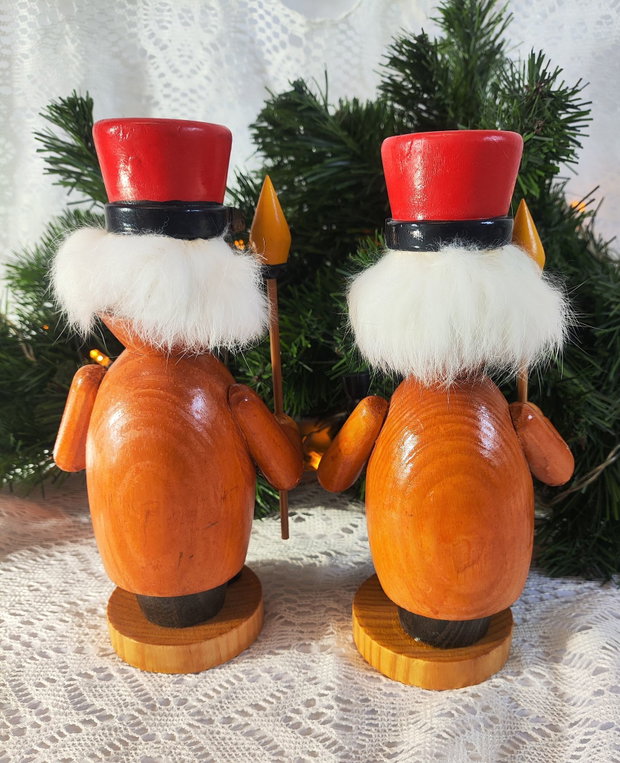 Set de 2 figurine vintage- Räuchermännchen