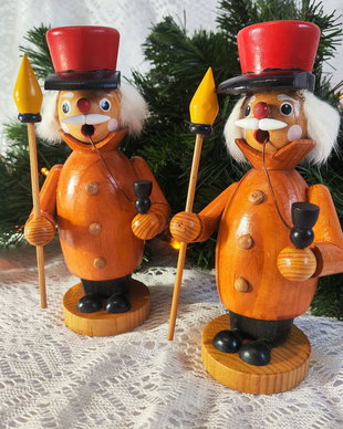 Set de 2 figurine vintage- Räuchermännchen