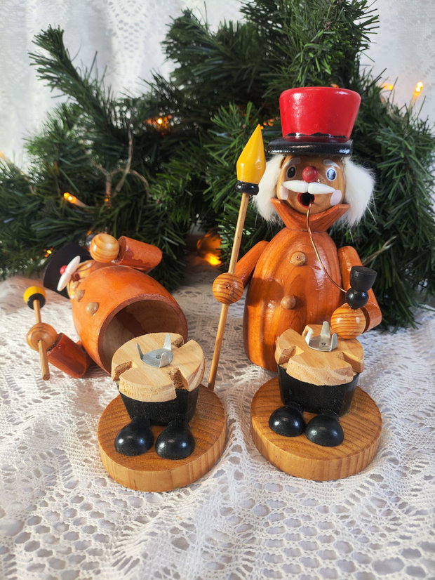 Set de 2 figurine vintage- Räuchermännchen
