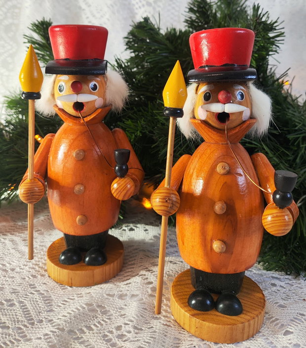 Set de 2 figurine vintage- Räuchermännchen