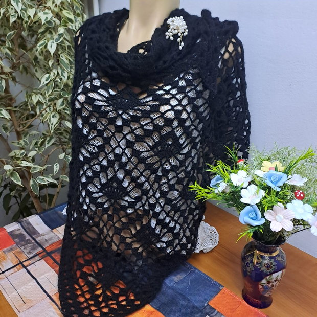 Eșarfă croșetată
