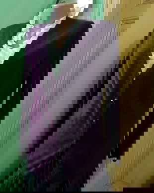 Cardigan cashmere, fucsia