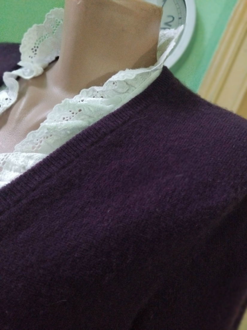 Cardigan cashmere, fucsia