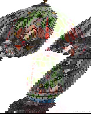 Lampa de masa Tiffany cu libelule