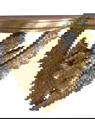 Consola baroc aurie cu un ingeras