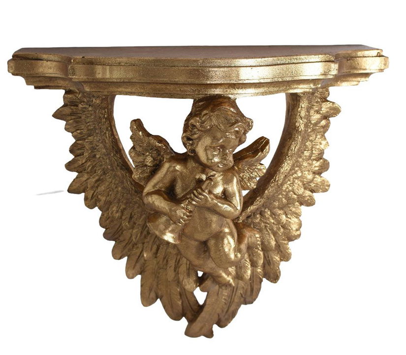 Consola baroc aurie cu un ingeras