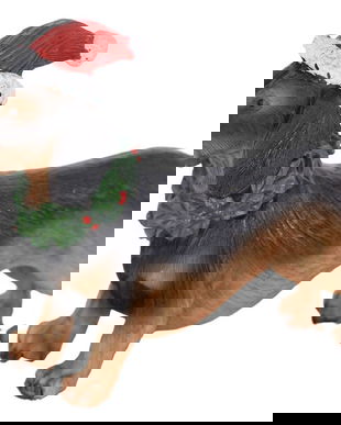 Caine-figurina decorativa de Craciun