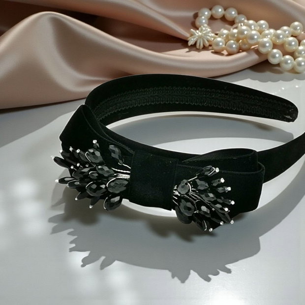 Bentiță - Black Precious Bow