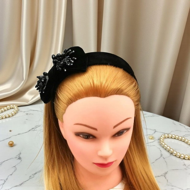 Bentiță - Black Precious Bow
