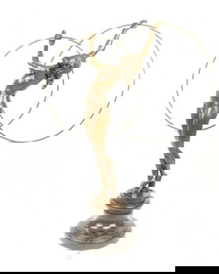 Dansatoare hulahop - statueta din bronz pe un soclu din marmura