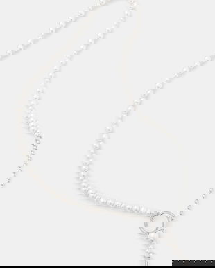 AMBUSH colier de argint Pearl Strand Necklace 12115268