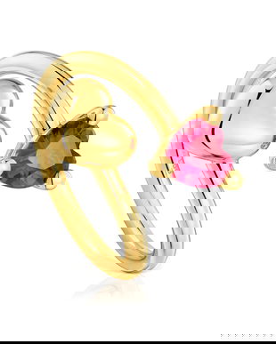 Tous inel de argint placat cu aur 11 1004327011