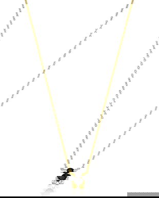 Tous colier din argint placat cu aur Bold Bear Gem 1004225700