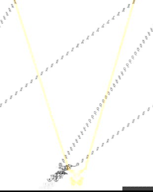 Tous colier din argint placat cu aur Bold Bear Lab 1004254600