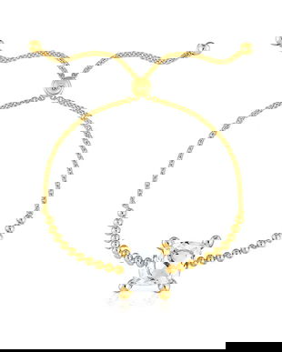 Tous bratara din argint placata cu aur Color White 1004235400