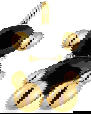 Tous pandantiv din argint placat cu aur Bold Bear Gem 1004225000