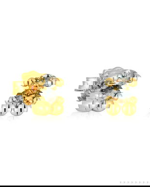 Tous cercei din argint placat cu aur Bold Bear Lab 1004255200