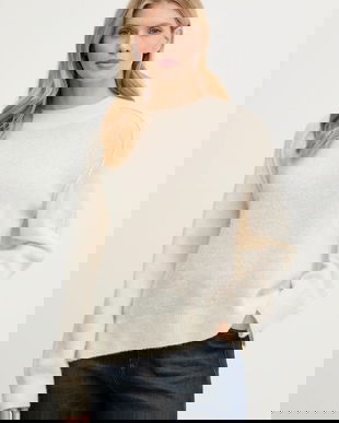 A.P.C. pulover Pull Naomie culoarea bej, WPABE.F23283