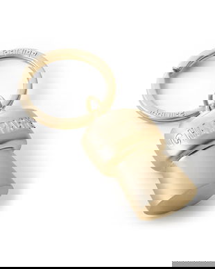 Philippi breloc Champagne 7 cm culoarea galben