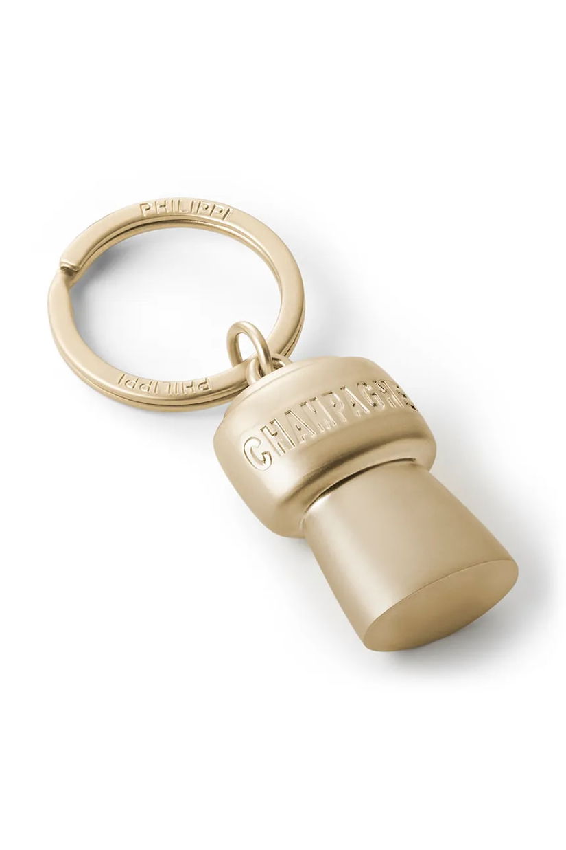 Philippi breloc Champagne 7 cm culoarea galben