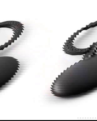 Philippi breloc Disk 6,5 cm culoarea negru